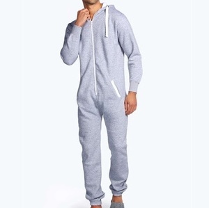 Pyjama en polaire respirant à séchage rapide pour homme, taille plus, hiver, avec capuche, vêtements de nuit, 100% coton, pour adulte - Product Image 2