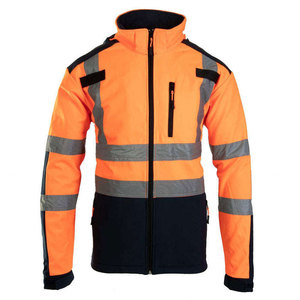 Chaqueta de Seguridad de Alta Visibilidad, Impermeable, Reflectante, para Trabajo en Exteriores, Resistente al Viento, Protección Industrial Contra Incendios, 100% Poliéster - Product Image 1
