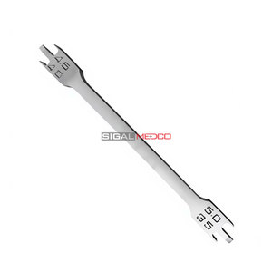 Medidor de Altura para Posicionamiento de Brackets, 6 Pulgadas, Instrumento Dental de Ortodoncia, Acero Inoxidable de Grado Alemán, Precisión en el Colocación de Brackets - Product Image 2