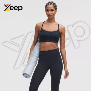 XEEP High Quality Women Yoga Sports <b>Bra</b> XC-SB-73 Simple Breathable Adjustable <b>Straps</b> Removable Pads High Support Quick Dry - Product Image 3