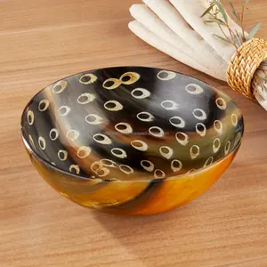 Plato de postre de sopa de cuerno de buey de calidad Superfina personalizado para uso en restaurante doméstico ocasiones de fiesta de alto estándar mejor precio - Product Image 1