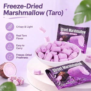 Trendy Unique Crunchy Freeze Dried Durian <strong>Marshmallow</strong> &amp; Taro Milk <strong>Marshmallows</strong> Confectionery <strong>Gift</strong> Snack - Product Image 5