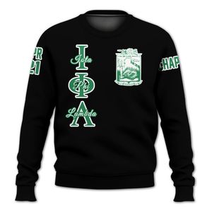 Chaqueta Universitaria Personalizada Iota Phi Lambda, Sudadera Universitaria Negra Personalizada de la Hermandad Iota Phi Lambda - Product Image 5