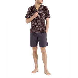 Ensemble de pyjama pour homme 100% coton uni, manches longues, boutons, vêtements de nuit, vêtements de détente avec poches, lavable en machine, tailles S-XL - Product Image 2
