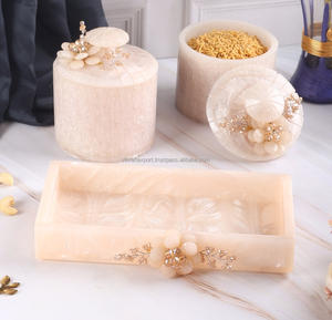 Contenedor de caja de almacenamiento a prueba de fugas de alimentos secos de resina rectangular de alta calidad de Venta caliente en color rosa por fabricante indio - Product Image 5