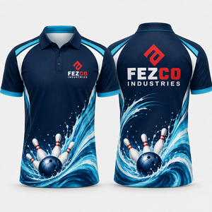 เสื้อโปโลโบว์ลิ่งแบบซิปสีดำสไตล์วินเทจสำหรับผู้ชาย โพลีเอสเตอร์คุณภาพสูง ออกแบบเองได้ตามสั่ง ขายส่ง - Product Image 6