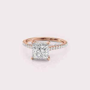 Anillo de compromiso de moissanita de alta calidad para propuesta de matrimonio y celebración de aniversario disponible con calidad y precio de exportación - Product Image 1