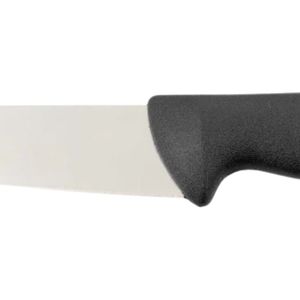 Cuchillos Negros Ergonómicos para Rebanar Alimentos con Mango Contorneado y Filo Plateado para Cortar Frutas y Tareas de Cocina - Product Image 3