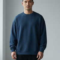 Sweat-shirt en molleton français pour homme, col rond en coton premium, imprimé sur mesure, vêtements décontractés streetwear, vente en gros