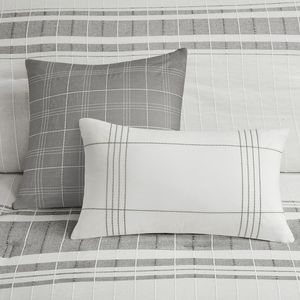Juego de edredón extragrande de Jacquard de algodón de 6 piezas Ropa de cama Premium para la máxima comodidad - Product Image 5