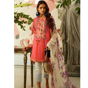 2021 nuevo traje de césped de algodón pakistaní bellamente diseñado étnico Salwar Kameez para adultos colores brillantes Venta caliente - Product Image 3