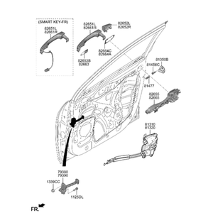 Cerraduras y Herrajes Exteriores Nuevos Kona, Lado Derecho 79390J9000 - Product Image 2
