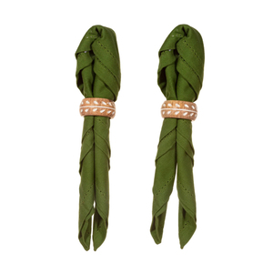 Porte-serviettes en bois moderne fait main, écologique, en bois naturel pour mariage, hôtel, restaurant - Product Image 1