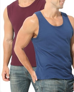 Débardeurs de sport décontractés en coton tricoté respirant de haute qualité pour hommes, 100 % coton, vente en gros - Product Image 1
