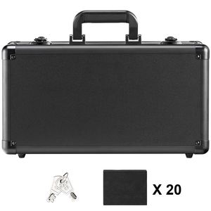 Scatola porta carte graduate a 4 scomparti con serratura a chiave, custodia per carte sportive con divisori in schiuma, 96 scomparti per carte graduate PSA, cestelli in metallo - Product Image 4