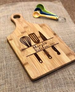 Juego de vajilla rectangular de madera para el hogar, utensilios para picar de madera, único, hecho a mano, tabla de queso - Product Image 4