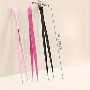 Pinzas para Cejas de Punta Recta Modernas BAFA SURGICAL INSTRUMENTS, Acero Inoxidable, Duraderas, Ligeras, Precisión, 14.5 cm de Largo, 0.9 cm - Product Image 4