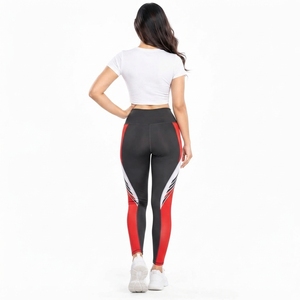 Fitness <b>Leggings</b> for Gym & Yoga Workouts Sublimation <b>Printed</b> Design for Adults Stretchable Breathable Knitted Mid Waist - Product Image 2