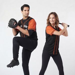 Maillot de baseball de haute qualité imprimé par sublimation, respirant, anti-humidité, numéro personnalisé, nom de l'équipe, 100% polyester, unisexe - Product Image 5