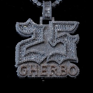 Pendentif Rapper Personnalisé en Argent 925 de Haute Qualité avec Moissanite, Collier Hip Hop, Bijou Plaqué Or, Style Iced Out, Certifié GRA - Product Image 4