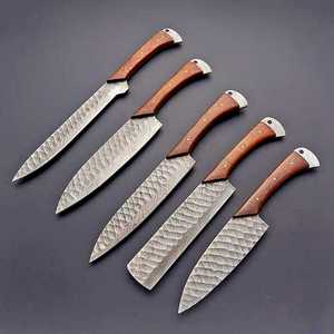 Latest Cooking <b>Knife</b> Set Durable Damascus Steel Blades High Quality <b>Kitchen</b> Tasks Chef <b>Knife</b> Set Available At Wholesale Rate - Product Image 1