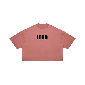 High Quality 100% Cotton Blank Mens T-shirts Heavyweight Oversized Boxy Fit T Shirt Printing Custom T Shirt - Product Image 2