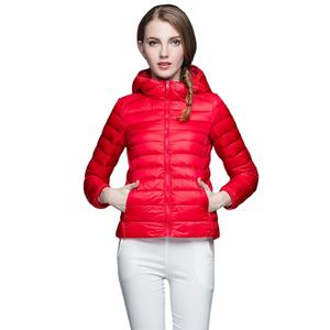 Chaqueta acolchada de invierno acolchada de poliéster 100% para mujer, abrigo hinchado de manga larga de talla grande con logotipo bordado, tela de punto - Product Image 5