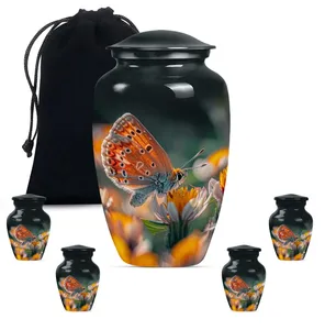 Amazing Crafts Butterfly Cremation <b>Large</b> <b>Urns</b> For ashes Orange Butterfly <b>Urn</b> For Dad - Product Image 3