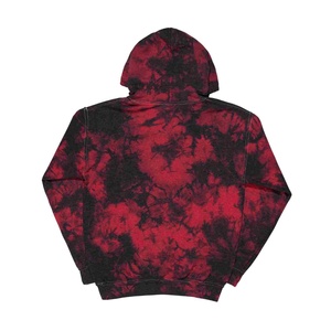 Sudadera con Capucha Tie Dye Personalizada de 360 g/m² para Mujer, Talla Grande, Color Rojo y Negro, Manga Larga, Tejida, Estilo Hip Hop, Transpirable, para Otoño - Product Image 5