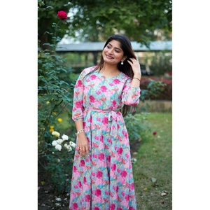 VESTIDO DE UNA PIEZA ESTAMPADO GEORGETTE A LA MODA SKY - Product Image 3