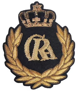 Insignia de blazer universitaria de diseño personalizado con bordado a mano de seda india y hilo de bullion, accesorios de prendas de vestir para coser, al por mayor - Product Image 6