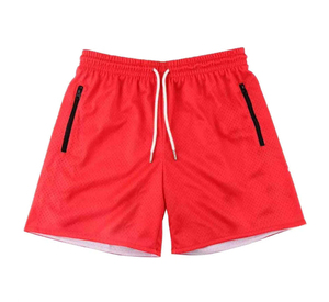 Pantalones Cortos Deportivos Casuales para Hombre, de Cintura Alta, con Cierre de Cordón, Transpirables, de Secado Rápido, Tejidos en Poliéster/Algodón, Color Negro Sólido - Product Image 2