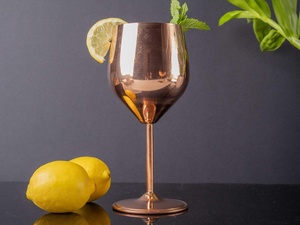 Grand bol en cuivre, verre à vin profond en cuivre, gobelet en cuivre, grand bol en cuivre, verre à vin en cuivre, bol incurvé en cuivre, gobelet élégant en cuivre - Product Image 6