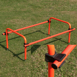TSFI TAH-MPHS Haies d'agilité réglables en PVC pour l'entraînement de vitesse au football/soccer, obstacle pliable pour les exercices sur le terrain - Product Image 2