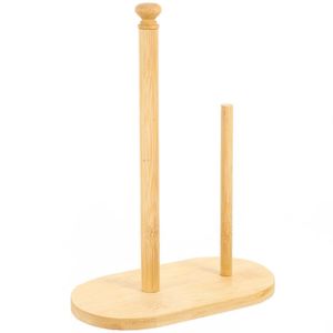 Support de papier essuie-tout en bois tendance avec option de logo personnalisé, élégant, durable, finition noyer naturel - Product Image 1