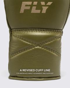 Nuevos Guantes de Boxeo Personalizados Color Oliva, 100% Cuero Vacuno Genuino de Primera Calidad, con Cordones, para Sparring - Product Image 3