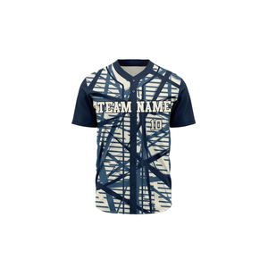 เสื้อเบสบอลแขนสั้นคุณภาพสูงสำหรับผู้ชาย OEM ปักโลโก้ตามสั่ง - Product Image 1