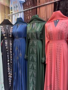Wholesale Modest Dubai Beaded Sequined Long Sleeve <b>Abaya</b> Muslim Traditional Handmade <b>Wedding</b> Women Polyester Breathable V Neck - Product Image 2