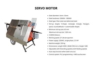 Máquina automática para doblar varillas PT-10, procesadora de acero al carbono, dobladora de estribos de alta precisión para construcción - Product Image 6