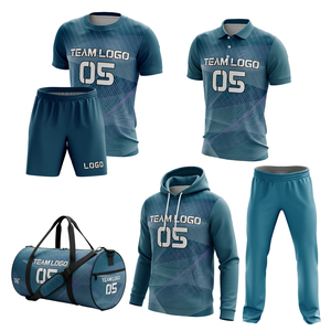 Custom Sublimation Soccer Uniform Kits Adult Team Short Sleeve Summer Lightweight Full Package Includes Duffle Bag <b>Socks</b> - Product Image 3