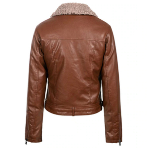 Vestes en cuir à motif uni de qualité supérieure, personnalisables en gros pour adultes, commande minimum de 2 pièces avec fermeture éclair décorative - Product Image 2