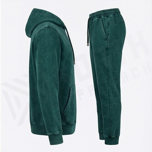 Elegante Chándal con Lavado Ácido, Estilo Minimalista y Personalizado, Ropa Casual de Calle, Ropa Deportiva Premium para Gimnasio - Product Image 3