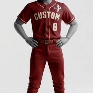Nuevo Conjunto de Uniforme de Béisbol con Estampado Sublimado para Hombre, 100% Poliéster de Alta Calidad, Manga Corta, por RIVIAN ATLANTIC - Product Image 1