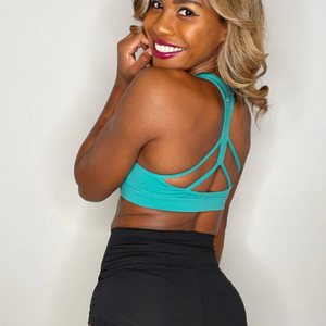 Haut de performance pour femme de pole dance, col montant, en tissu extensible léger et respirant, direct usine, 2026, service OEM - Product Image 3