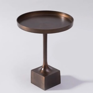 Luxury Iron <b>Side</b> <b>Table</b> Premium Metal Accent Furniture For High End Homes Hotels Restaurants Offices <b>Lounges</b> - Product Image 4