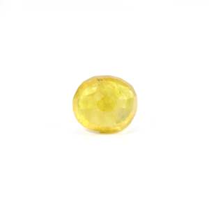 Loose 6.4 Carat Oval Cut Yellow Sapphire Gemstone for Fine Jewelry - Product Image 2