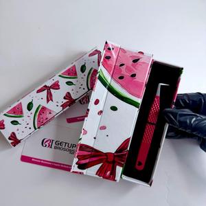 แหนบดึงขนตา Getup Brosons impex ลายแตงโม 90 องศา ทำจากสแตนเลส ปลายเรียบ/ปลายไฟเบอร์ บรรจุในกล่องเครื่องมืออย่างดี - Product Image 6