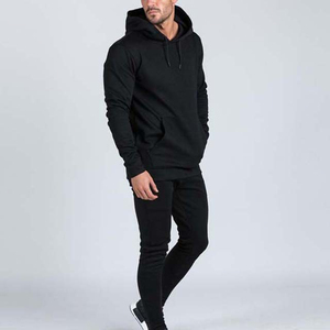 Sweat à capuche noir respirant pour homme 2024, vêtements de sport décontractés avec impression de logo personnalisé, motif, taille plus, adulte - Product Image 3