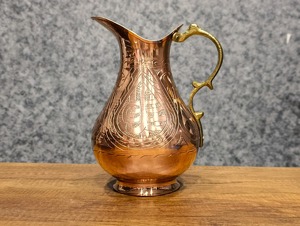 Jarra de Agua de Cobre con Acabado Mate, Jarra de Agua de Cobre sin Brillo, Jarra de Agua de Cobre de Color Sólido, Artículo de Venta al por Mayor de Fábrica Personalizado, Jarra de Cobre - Product Image 4