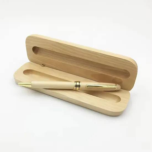 Wood Pen Case And Stand Eco Friendly Safety Gift Craft Office School Supplies Handicraft Wood Pen Holder - Product Image 3